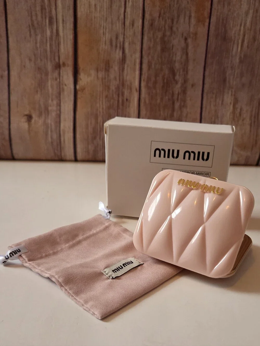 Miu Miu Compact Mirror NIB Dust Bag Included